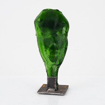 Björn Ekegren, two Swedish sand cast glass sculptures.