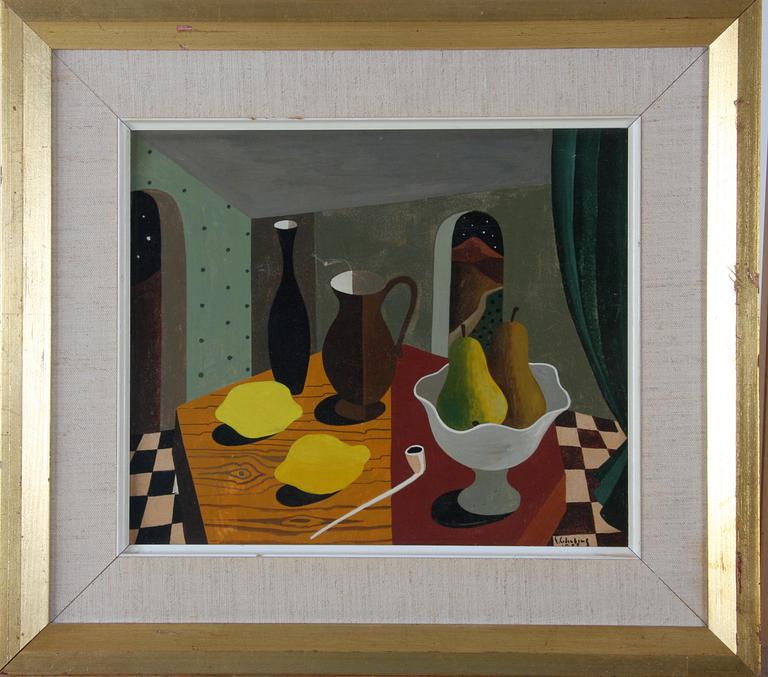 CEDERBERG, ERIC, olja på papp-pannå, sign o dat 1955.