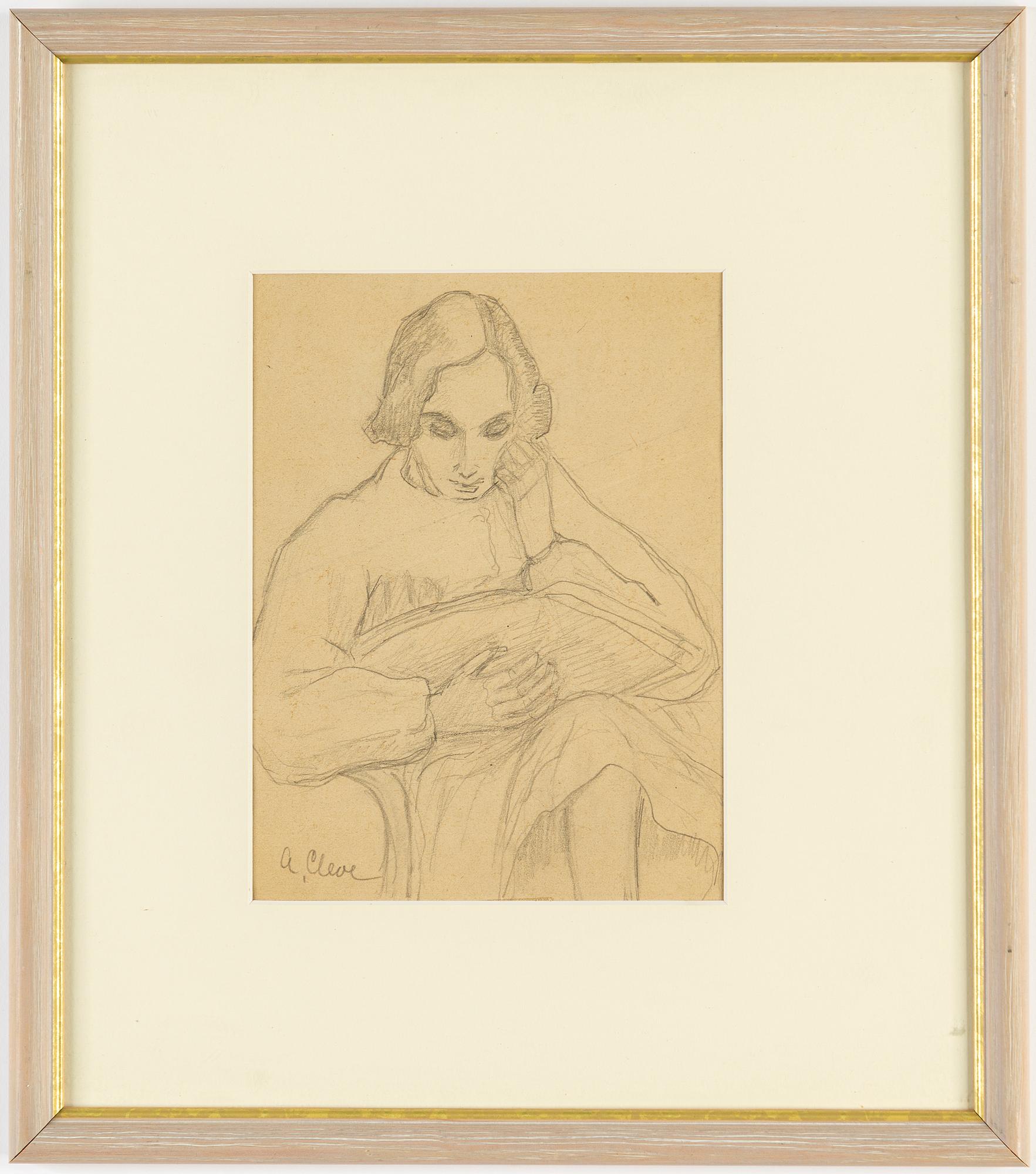 AGNES CLEVE, pencil. Signed A Cleve.
