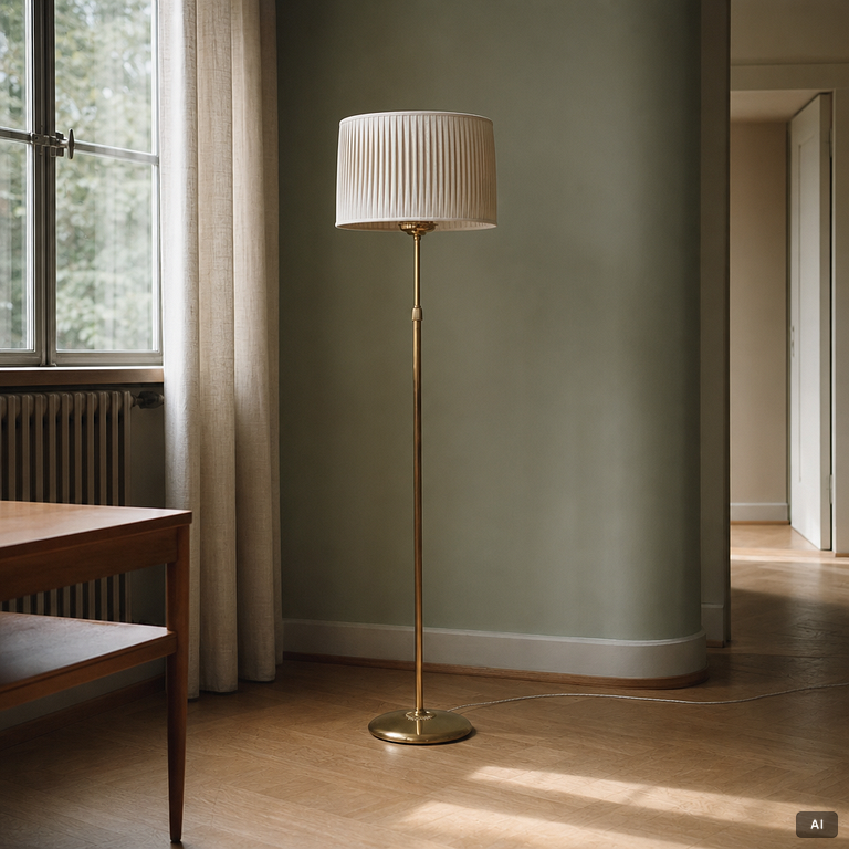 Bertil Brisborg, a floor lamp model 31376, Nordiska Kompaniet, 1940s.