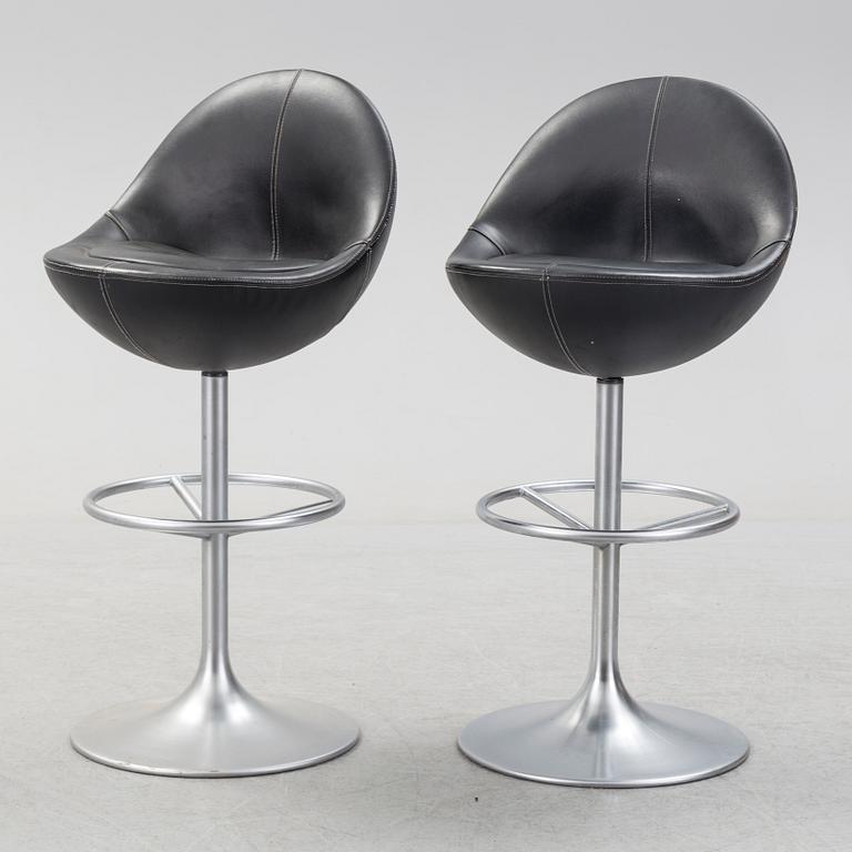 Six "Venus" barstools by Johansson Design, circa 2000.