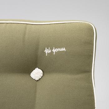 Elsa Stackelberg, a pair of garden armchairs with ottomans, Fri Form, Edsbruk, 1980s.