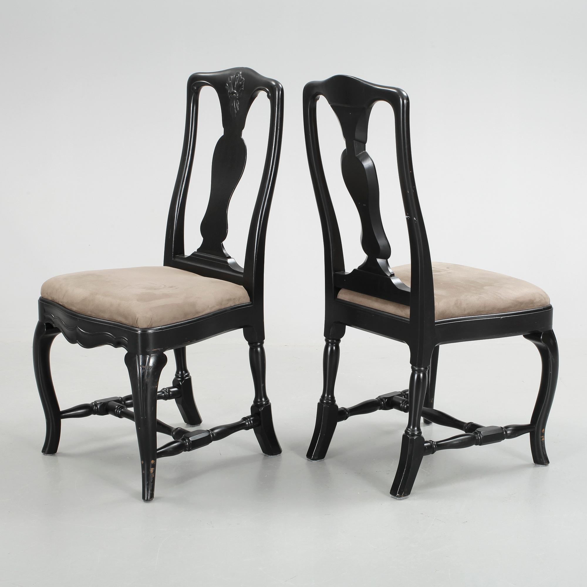 STOLAR, 6 st, senbarockstil, 1900-talets första hälft.