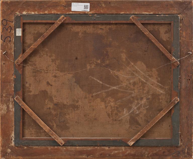 OKÄND KONSTNÄR, olja på duk. 1700-tal.