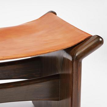 Tapio Wirkkala, a pair of stools, executed by Reino Huotari, Finland, 1981, for the Finnish Glass Museum.