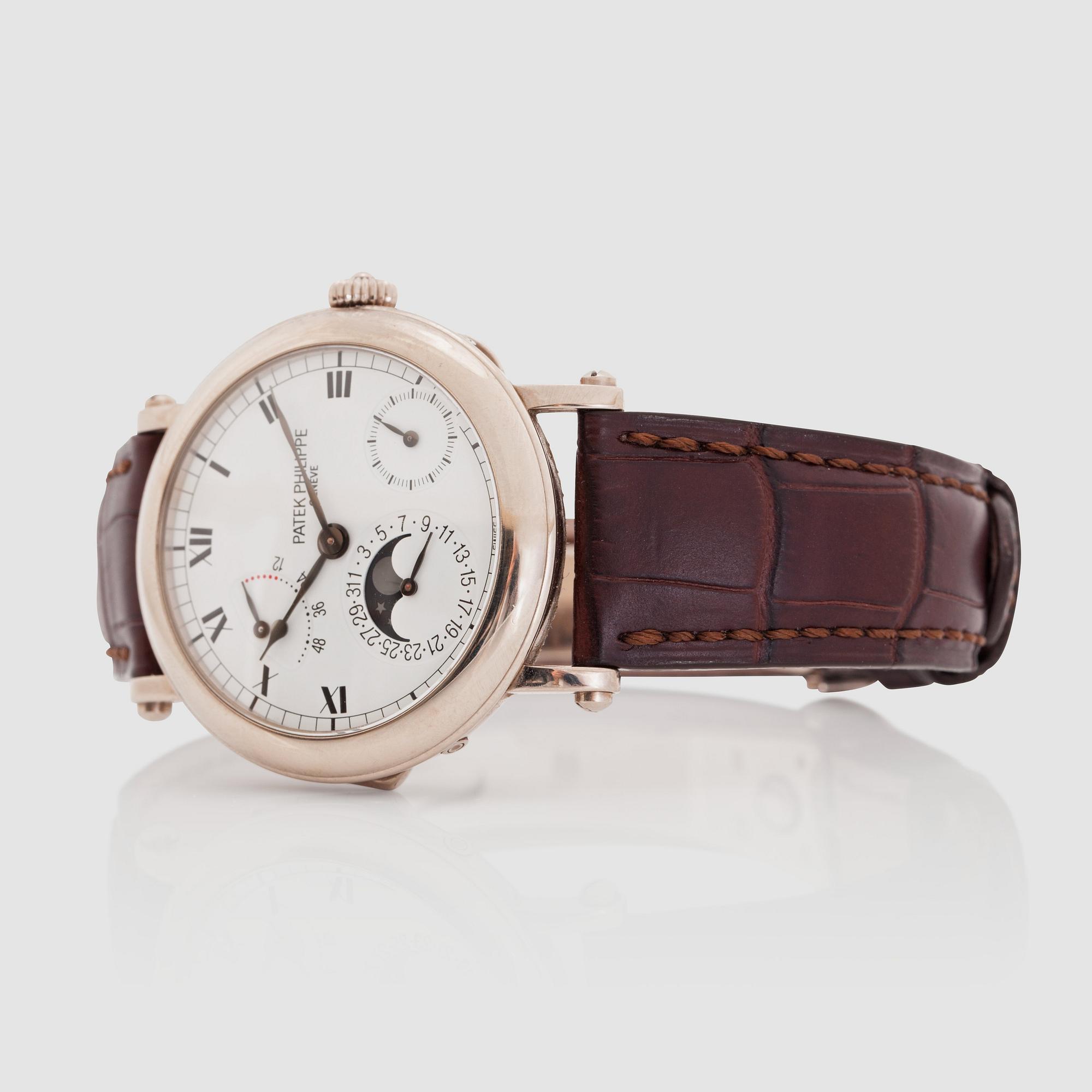 HERRUR, Patek Philippe Calatrava Officer, 18K vitguld. Automat. Ø 36 mm.