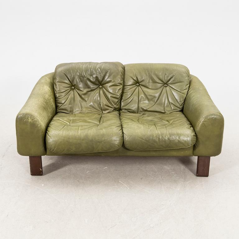 Two sofas, leather, 1970s.