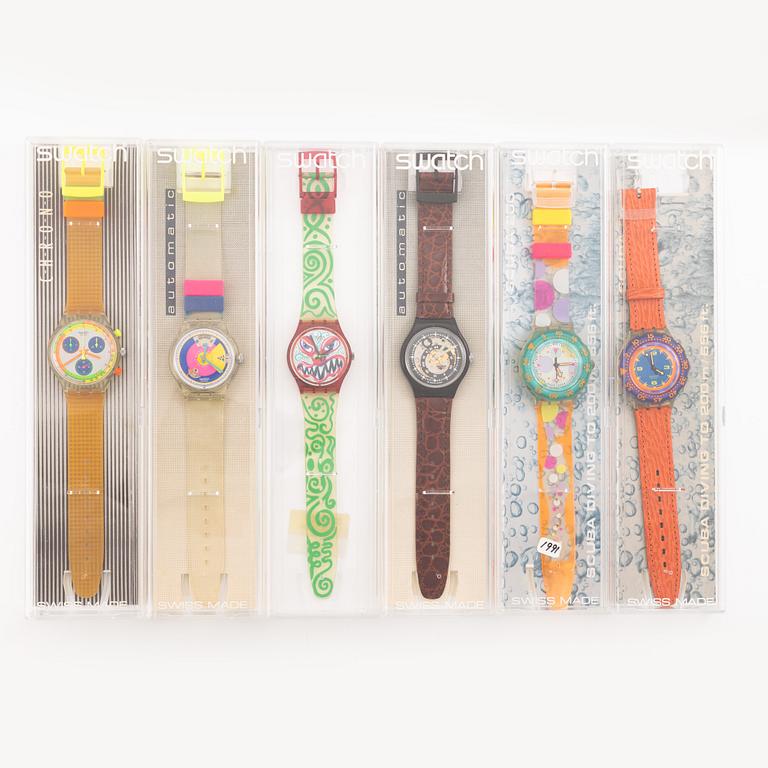 18 Swatch Watches, "No Reserve".