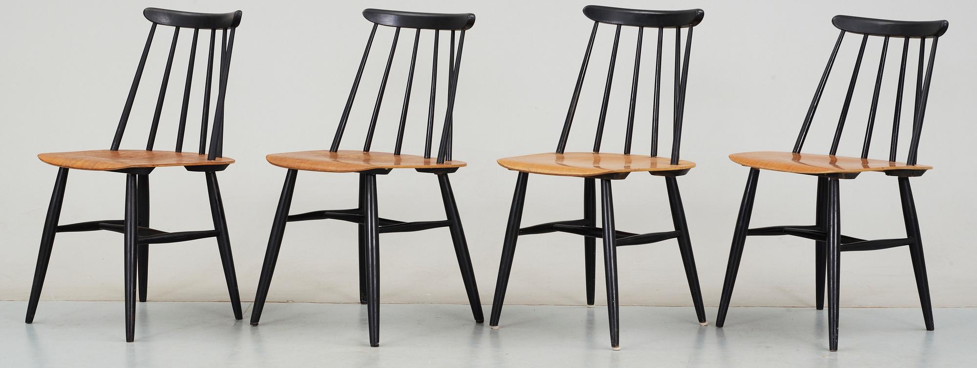 STOLAR, 4 st, "Fanett", Ilmari Tapiovaara, Edsbyverken, 1950/60-tal.