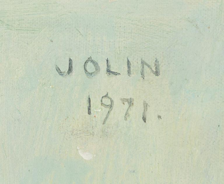 Einar Jolin, Still life with flowers and a shell.