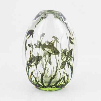 Edward Hald, a glass vase, Orrefors, Sweden.