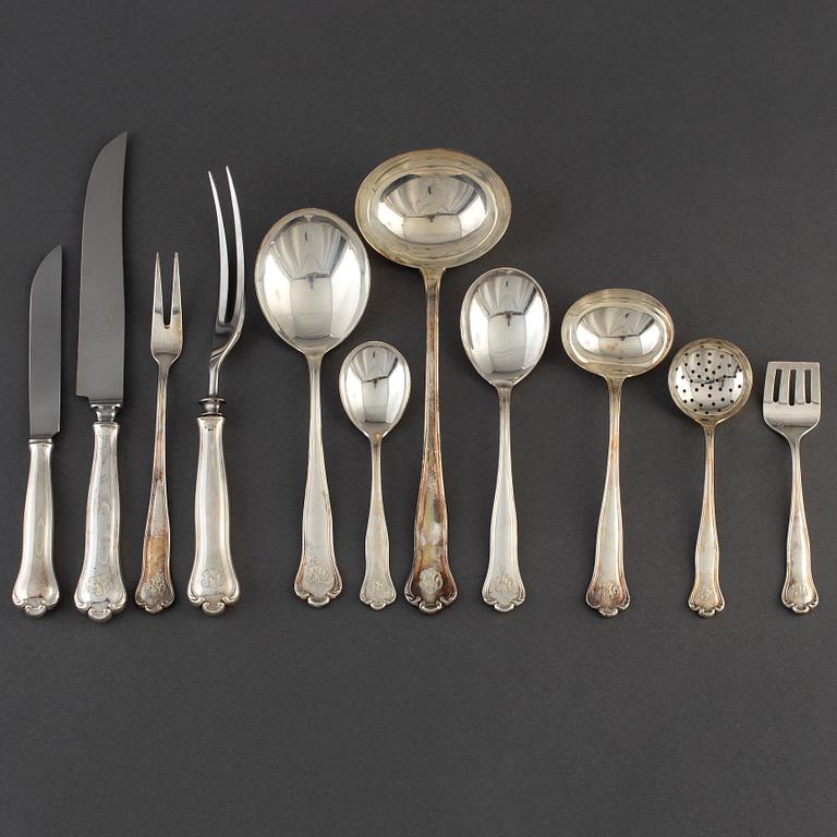 SILVERBESTICK med schatull, 233 delar, Hallbergs, 1940-tal.