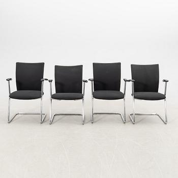 Chairs, 4 pcs, later part of the 20th century.