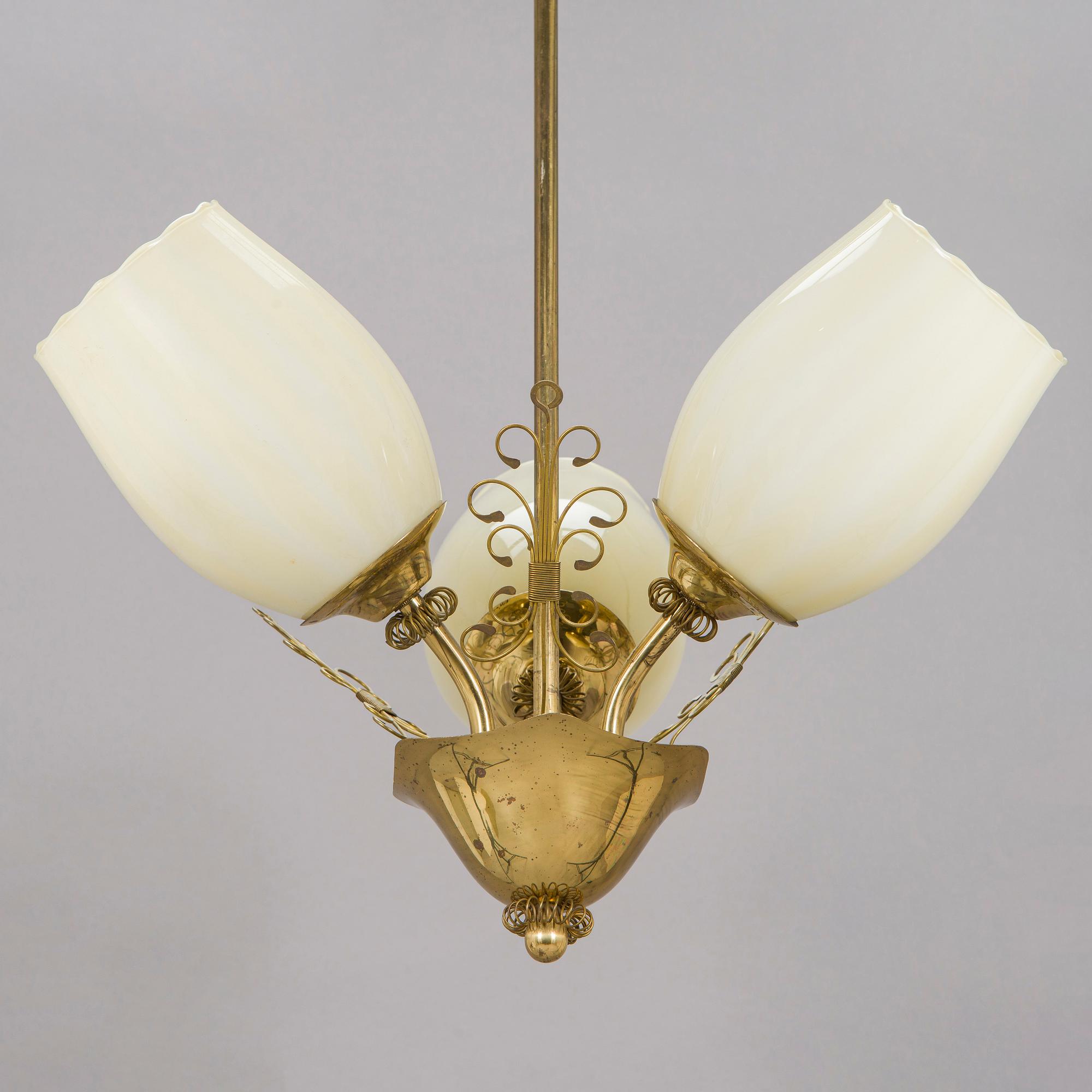 A mid 20th- century pending light for Stockmann.