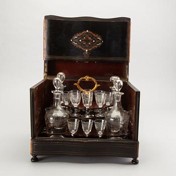 A liqueur cabinet France around 1900.