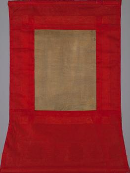 THANGKA / TANGKA, "Serthang-thangka", guldmåleri på duk, Nepal 1900-talets senare hälft.