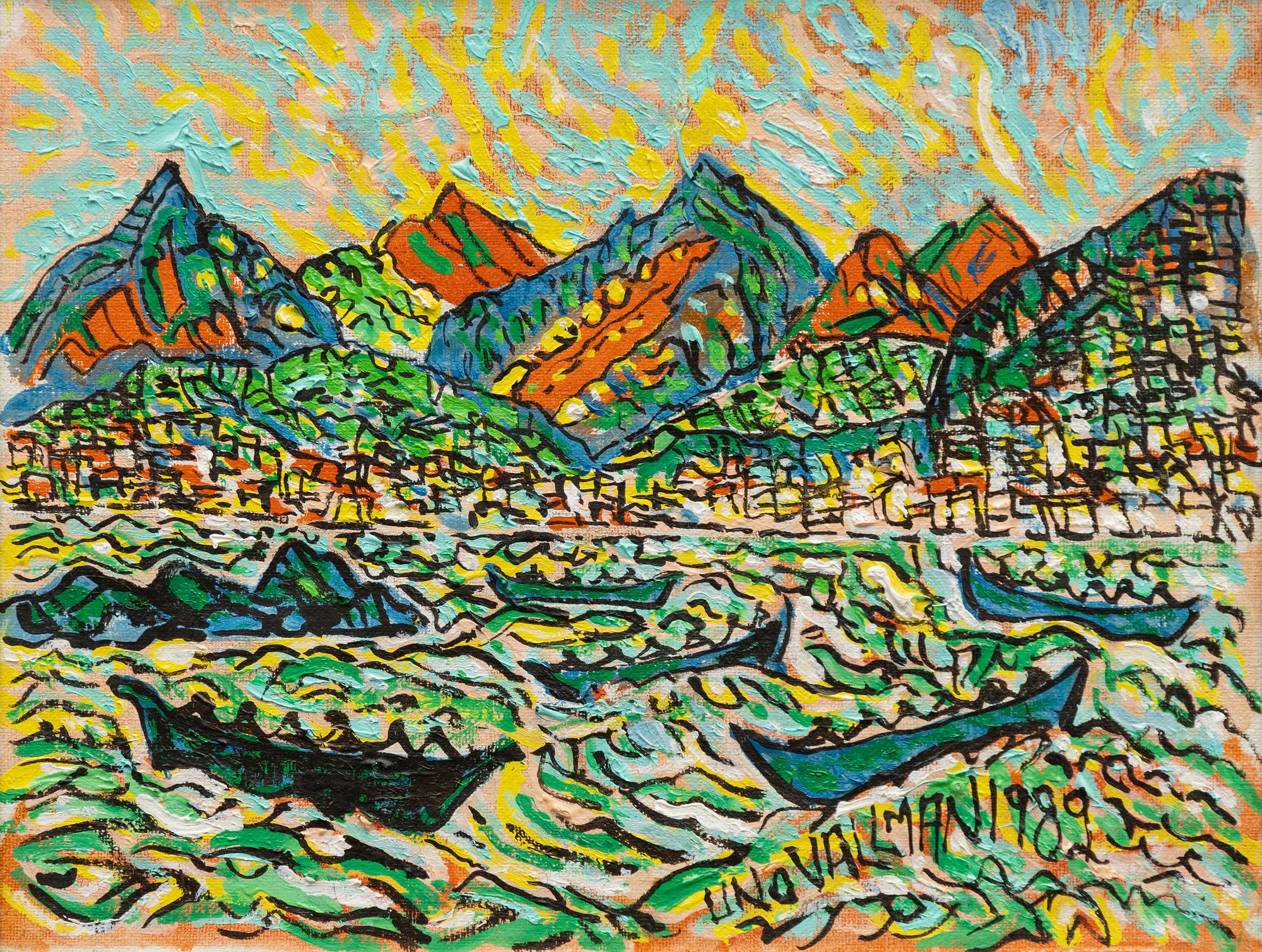Uno Vallman, Båtar vid Medelhavet.