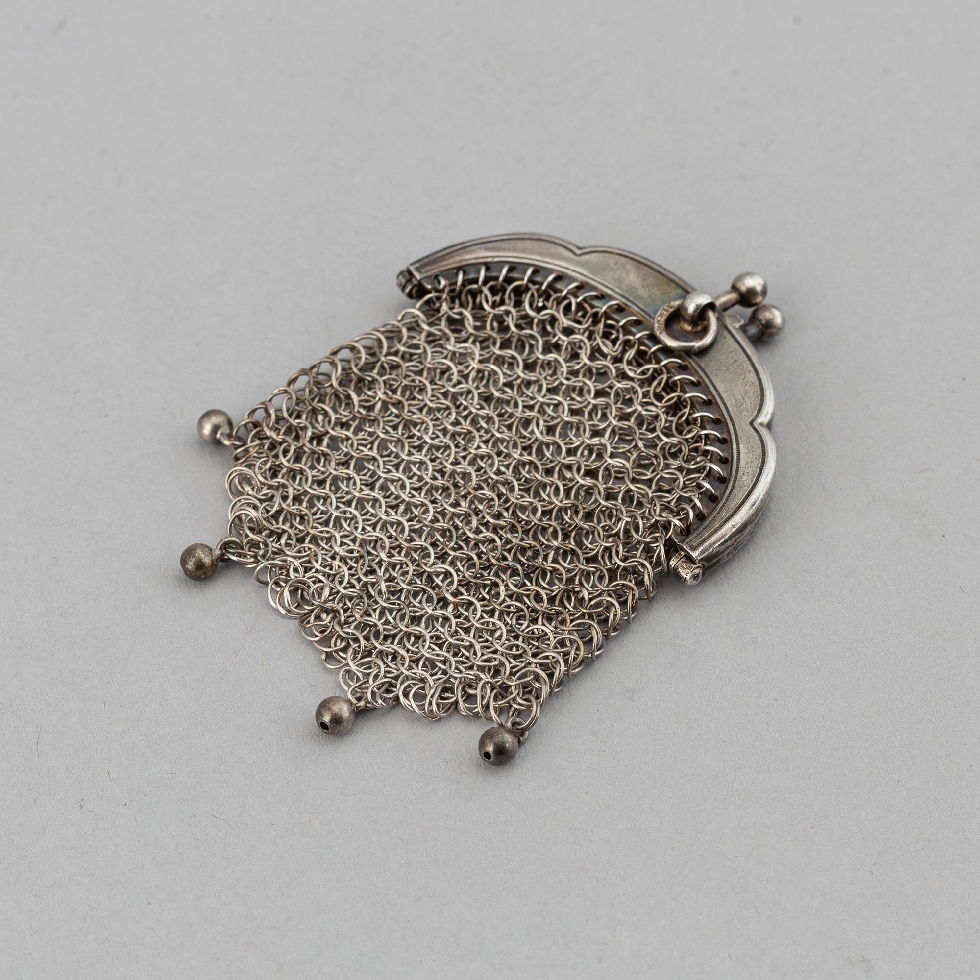 A russian silver purse, Odessa, early 20th century.