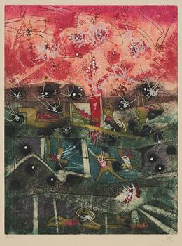 Roberto Matta, "Tranchetre" from "Hom'mere".