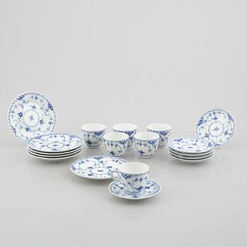 Royal Copenhagen, a twelve piece coffee service, "Musselmalet" Denmark.
