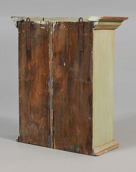 VÄGGSKÅP, allmoge, daterad 1839.