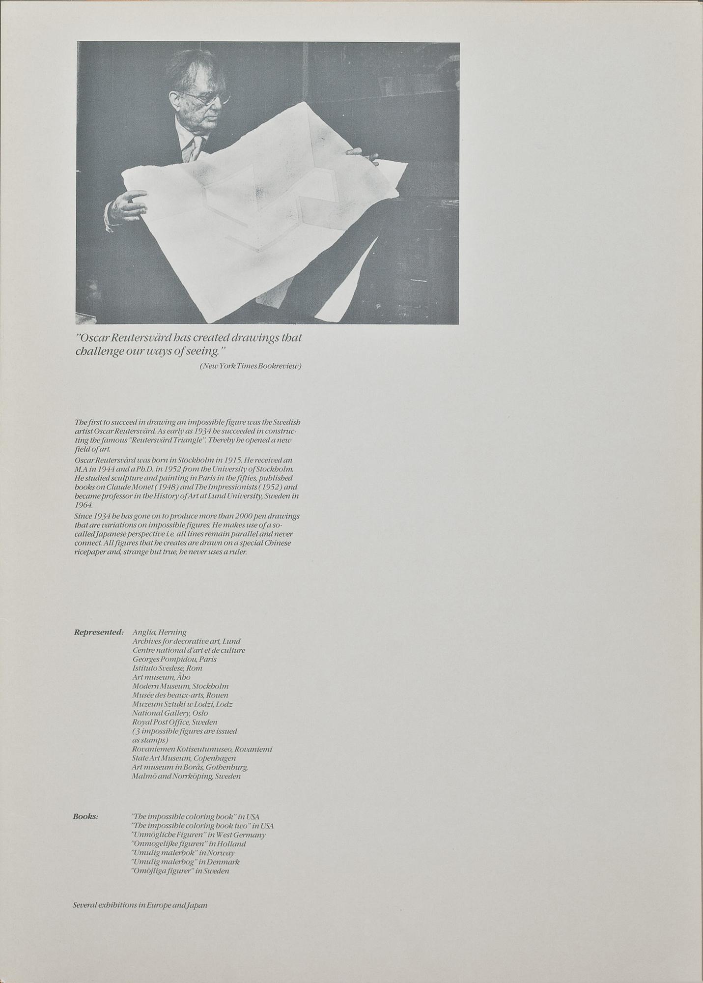 OSCAR REUTERSVÄRD, färglitografier, 2 st, signerade och numrerade 50 resp 71/200.