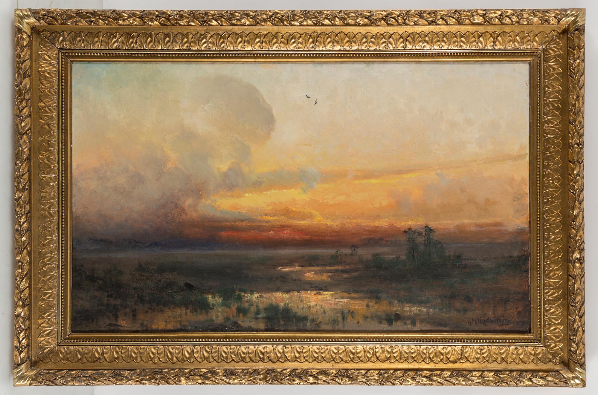 ARVID MAURITZ LINDSTRÖM, olja på duk, signerad.