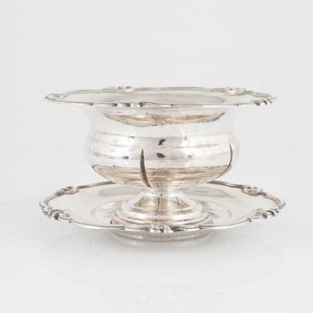 A Swedish silver bowl, mark of Gustaf Theodor Folcker, Stockholm 1856.