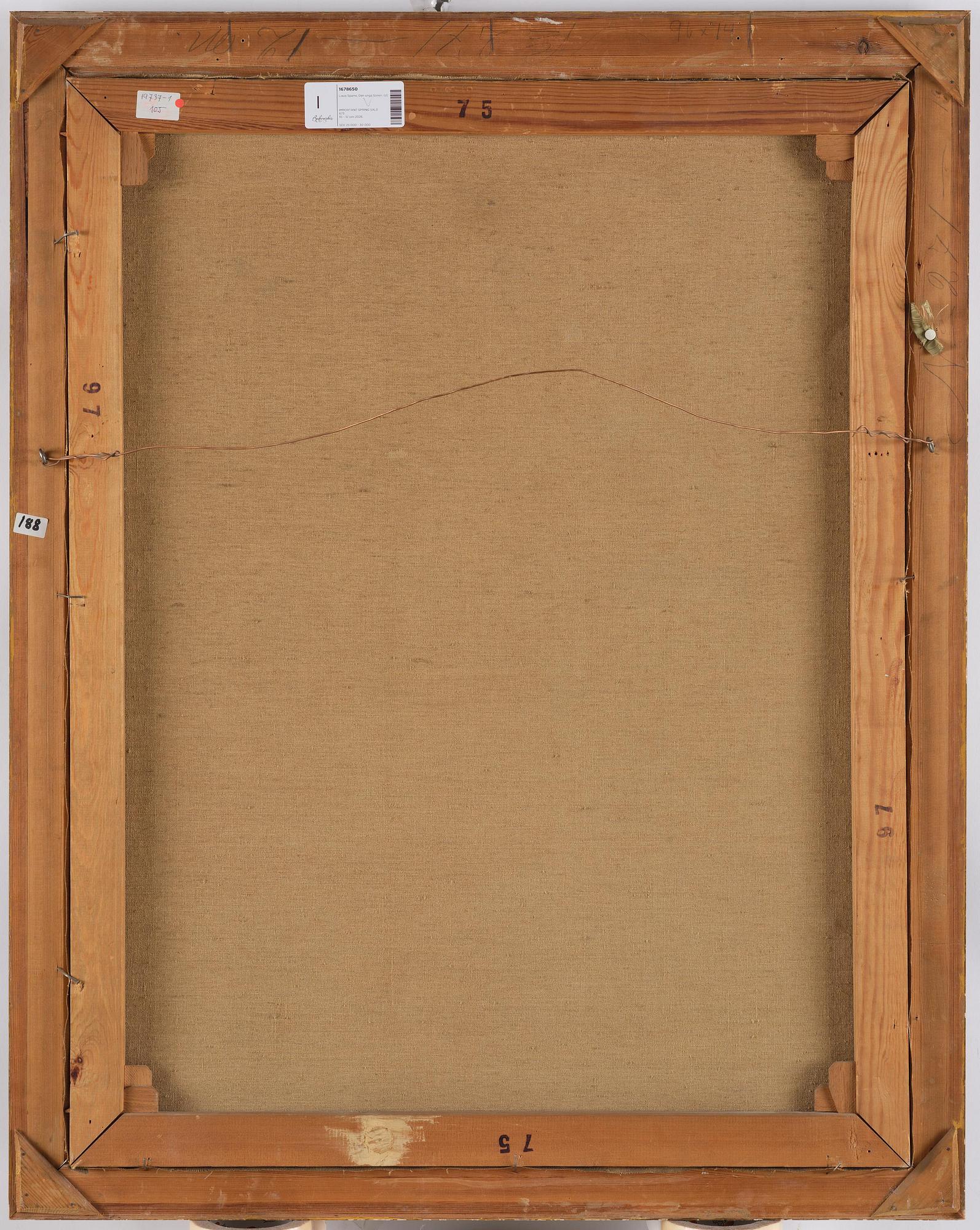 Louis Sparre, Nuori poika.