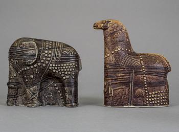 FIGURINER, 2 stycken, keramik, Bertil Vallien, Rörstrand.