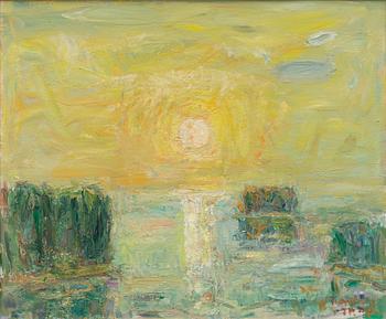 Taisto Ahtola, "From Lake Vanajavesi" (sunset).