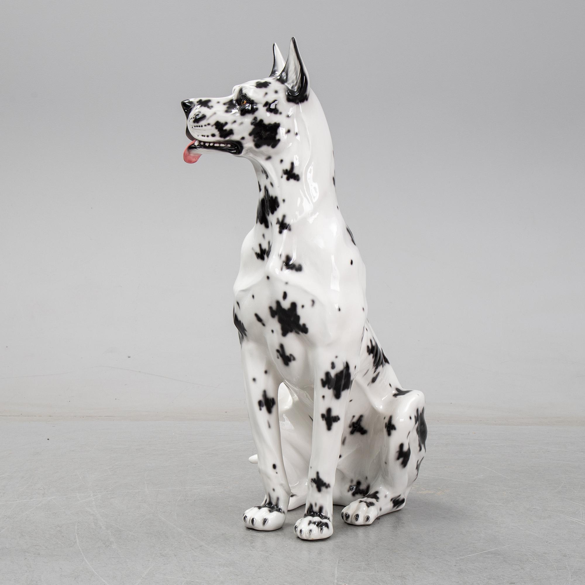A dog sculpture, Italy, late 20th Century.