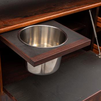 KNUD BENT, a rosewood bar from Dyrlund, Denmark, 1960's/70's.