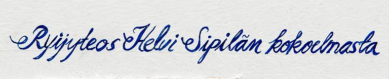 RIITTA NELIMARKKA, bildväv/rya, signerad RN.