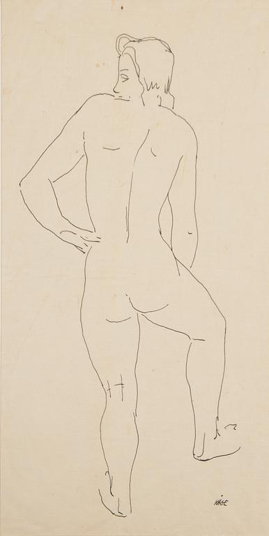 Wilhelm Kåge, a set of three model studies, signed, 1930s-40s.