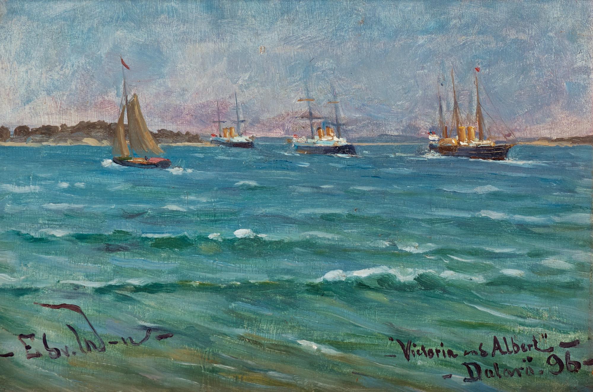 Edvard Westman, "Victoria and Albert", coastal scene from Dalarö.