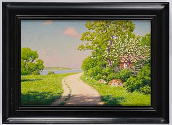 Johan Krouthén, Blooming fruit trees.