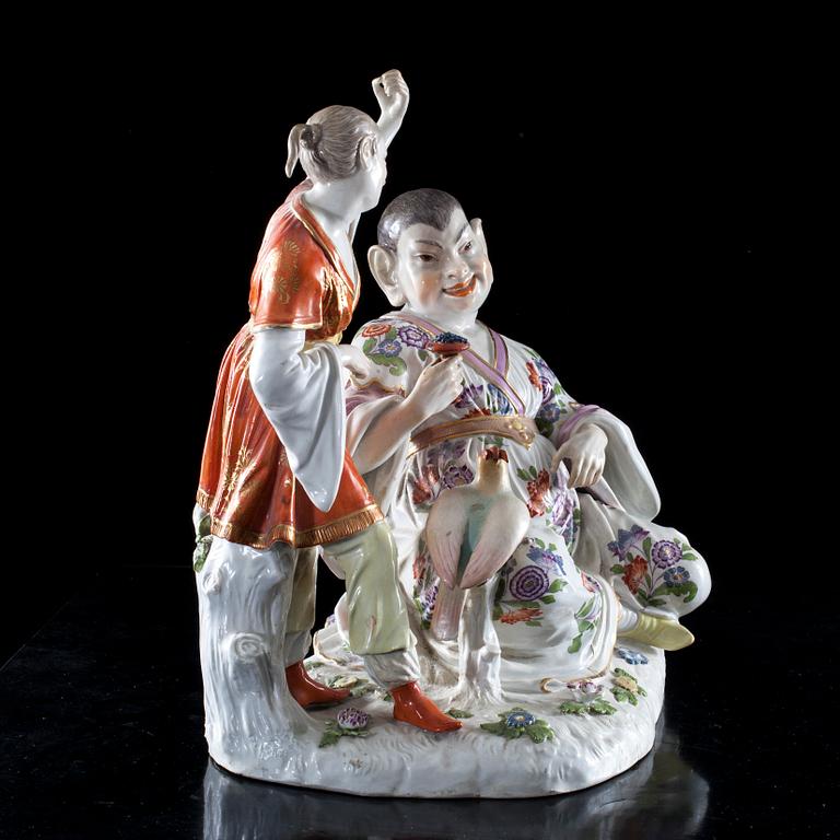 FIGURIN, porslin, Meissen 1900-talets början.