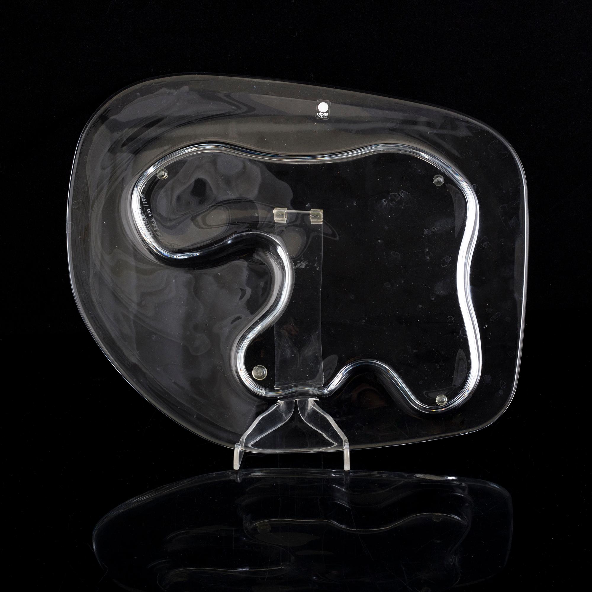 a centenary celebration glass dish signed and numbered 