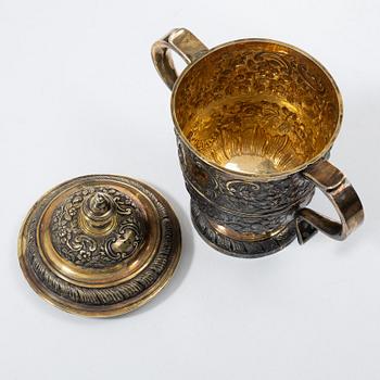 George Boothby, dryckeskanna, förgyllt silver, London 1725.