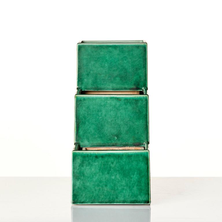 Wilhelm Kåge, a rare "Puzzle" cactus planter model 975/9, Gustavsberg, 1930s.