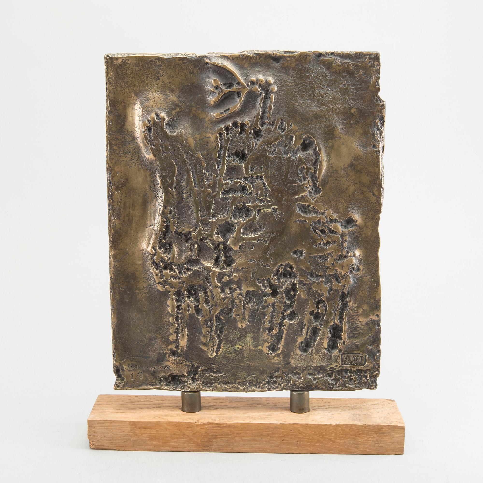 MAX PAPART, sculpture patinated bronze signed and numbered 1/8.