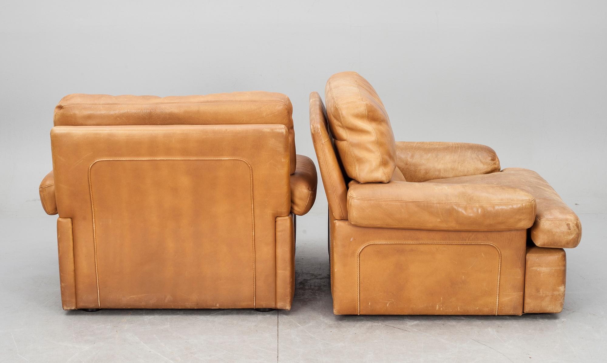 FÅTÖLJER, ett par, Cantu, 1970-tal.