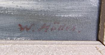 OKÄND KONSTNÄR, olja på duk. Sign.