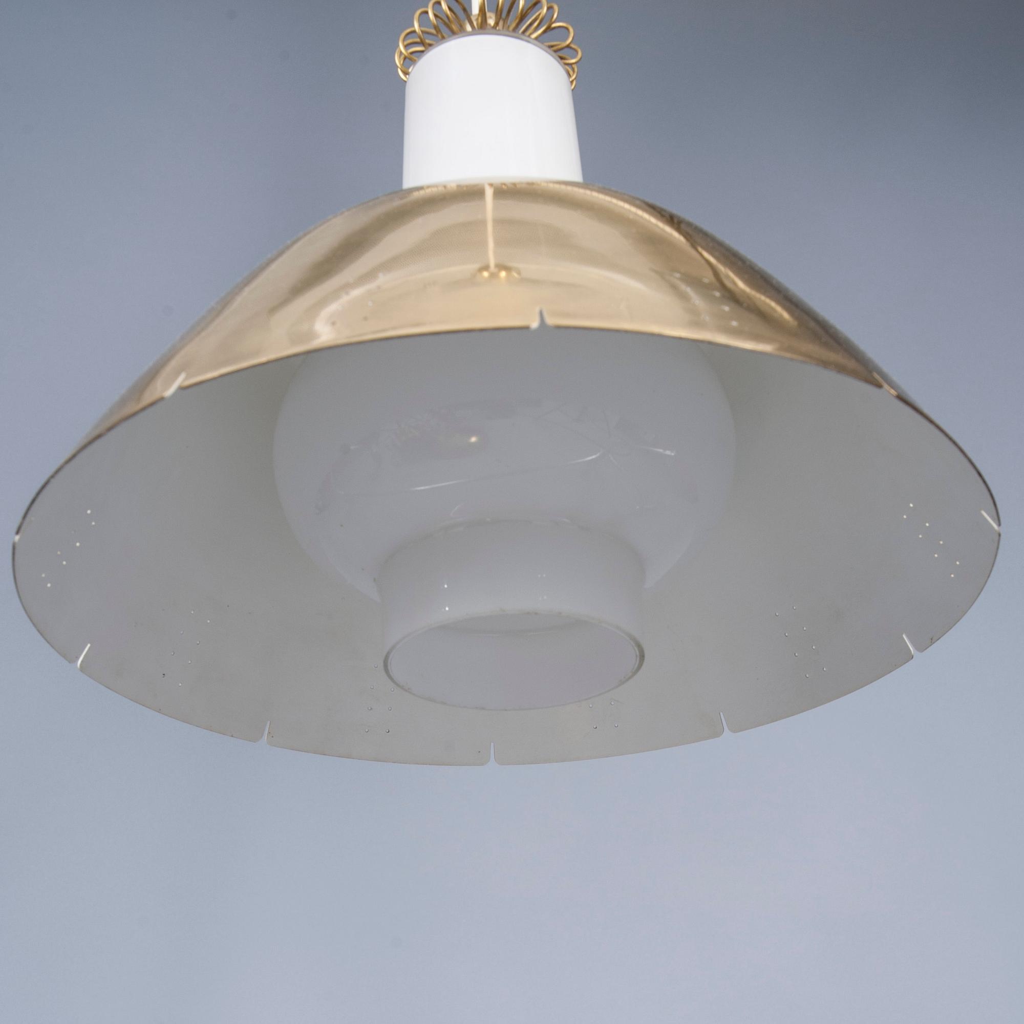 TAKLAMPA, Paavo Tynell, Idman, 1950-tal. Höjd 100 cm.