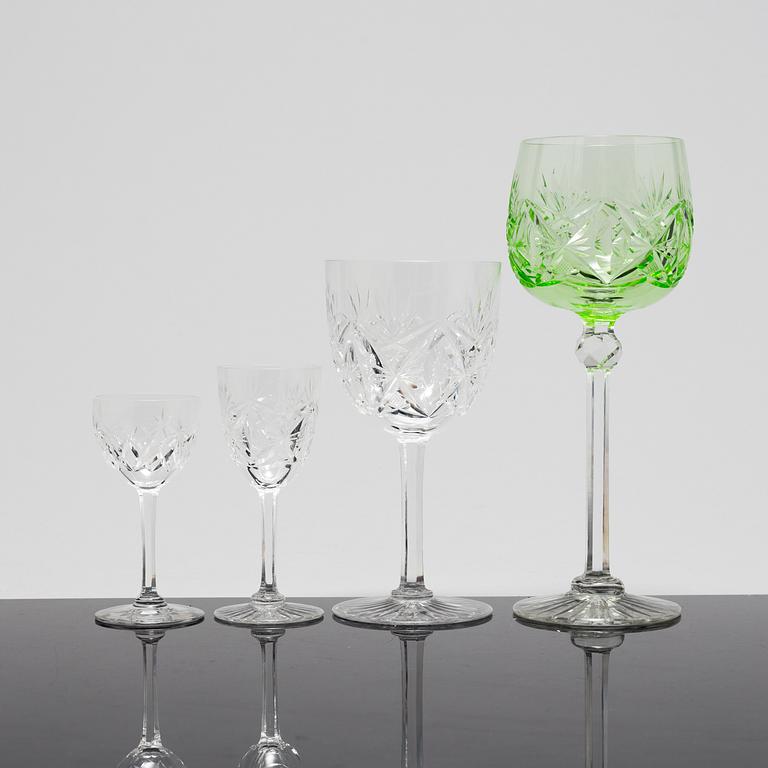 GLASSERVIS, 91 delar, 1900-tal.