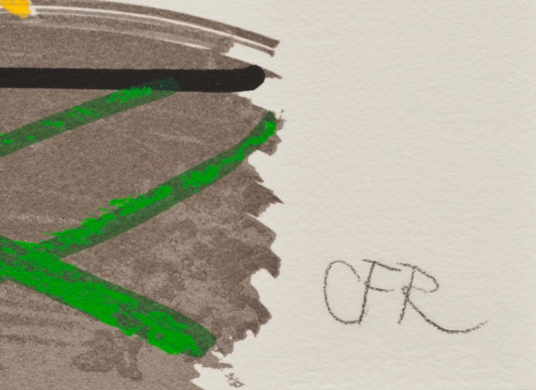 CARL FREDRIK REUTERSVÄRD, färglitografi, signerad och numrerad 196/200. Arches, France.