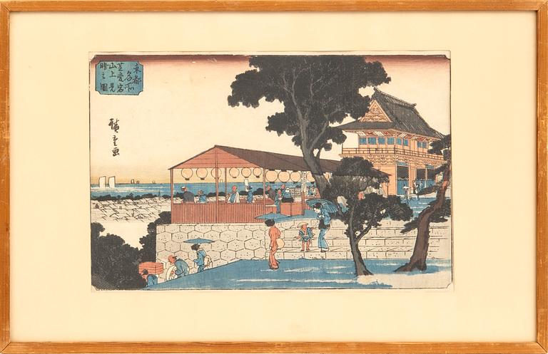 Utagawa Hiroshige I, woodblock print, Japan, first published in the 1830s.