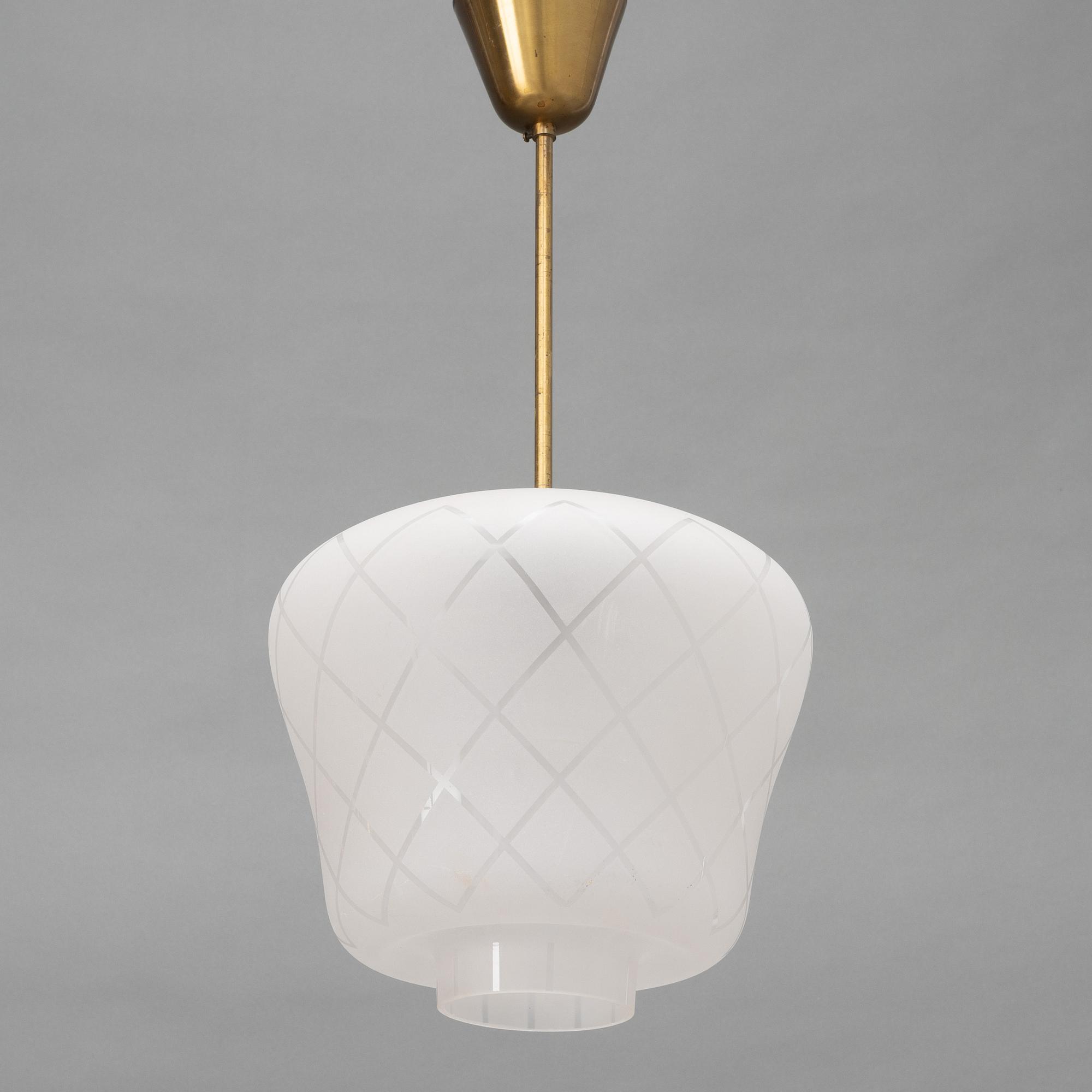 Birger Dahl, a ceiling lamp, Sønnico, Norway, mid 20th century.