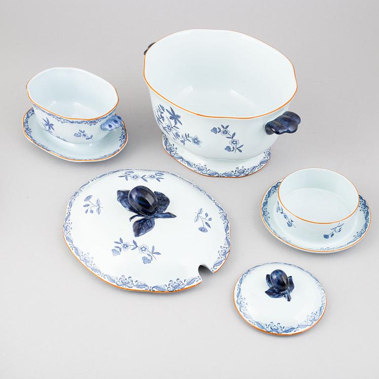 A 40 piece porcelain coffee and dinner service, 'East indies', Rörstrand, Sweden.